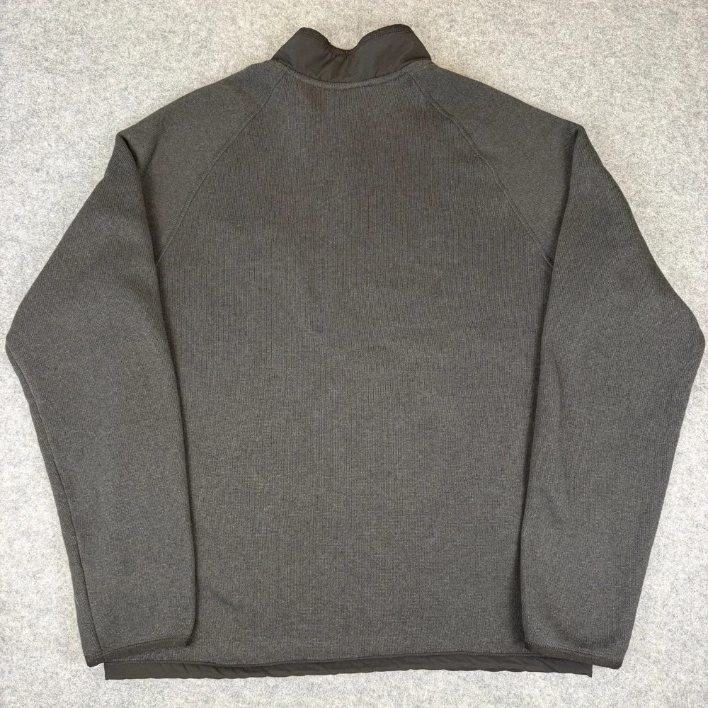 The North Face Gordon Lyons 1/4 Zip Fleece Jacket Men Large L Gray Pullover